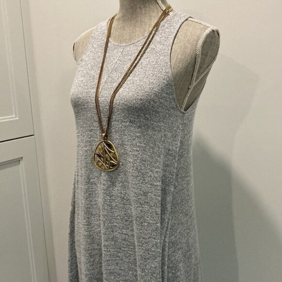 ARITZIA Wilfred Free Grey Rosa Swing Mini Dress - Picture 3 of 11